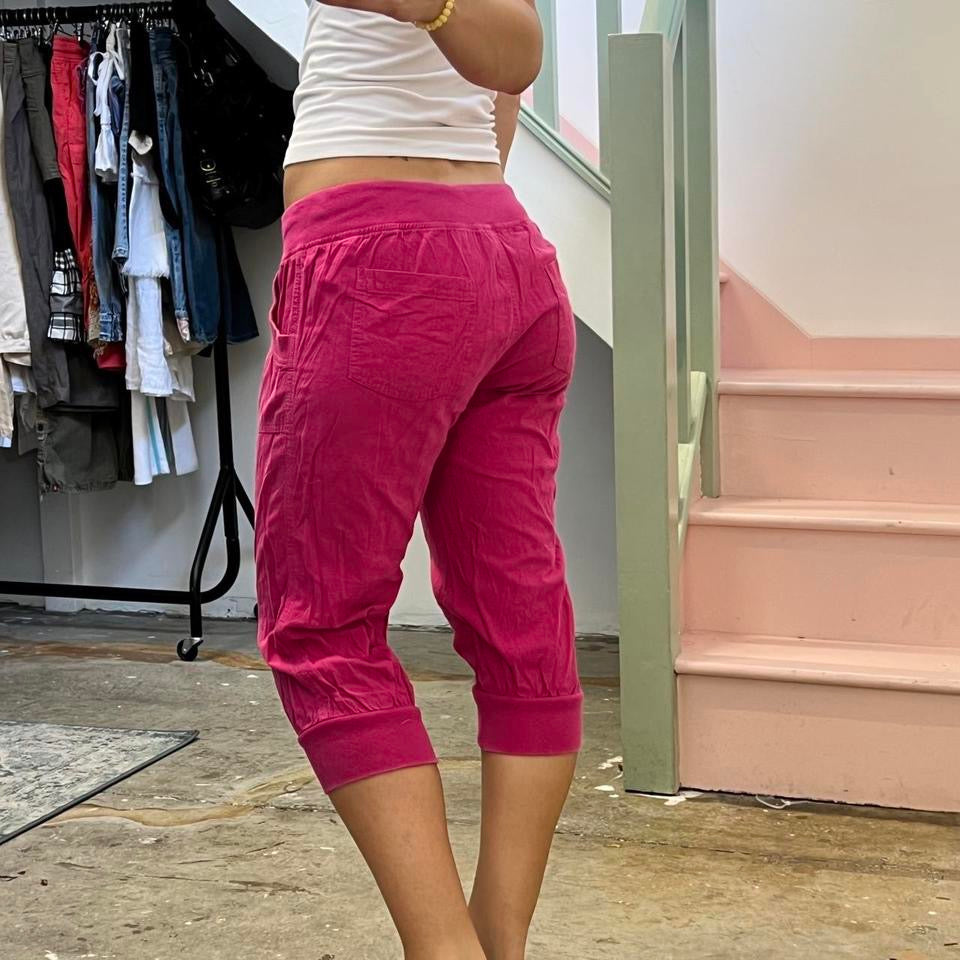 Pink cargo capris