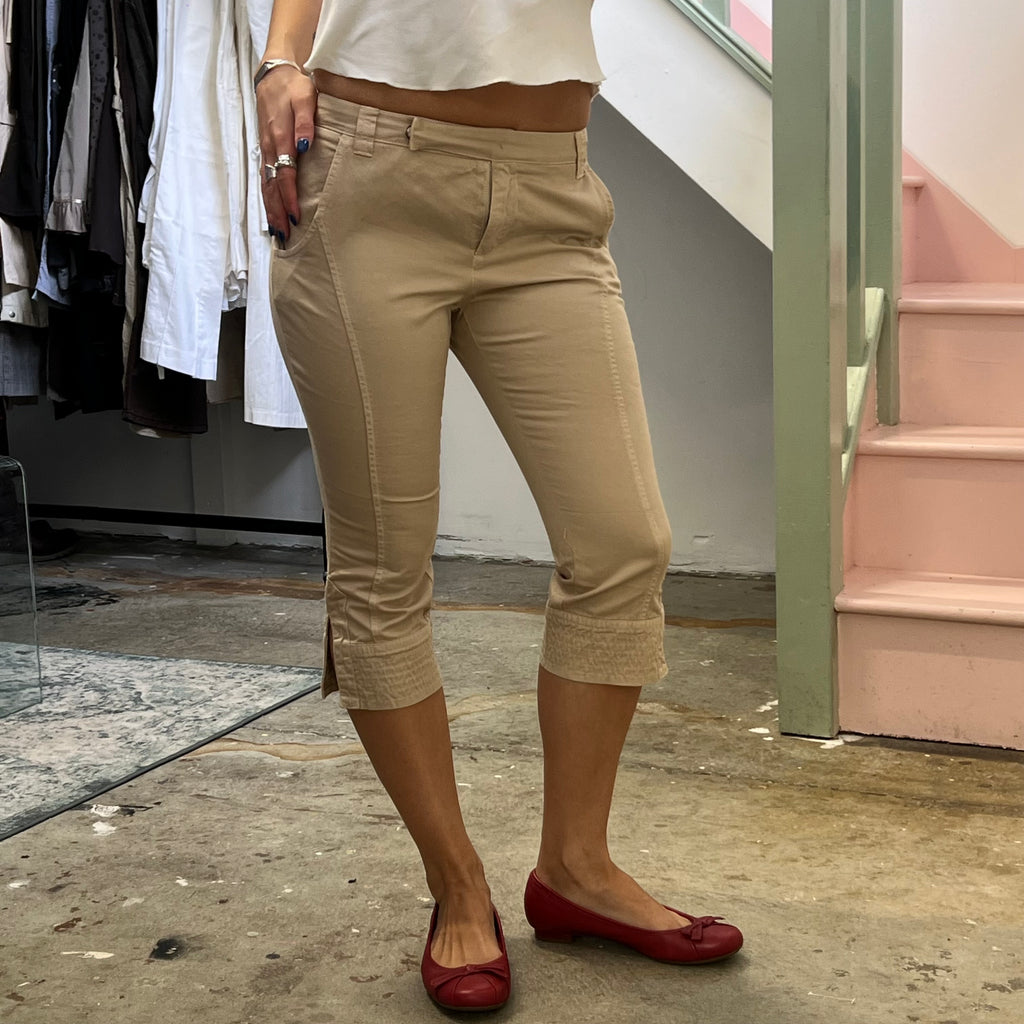Sisley cream tailored capris