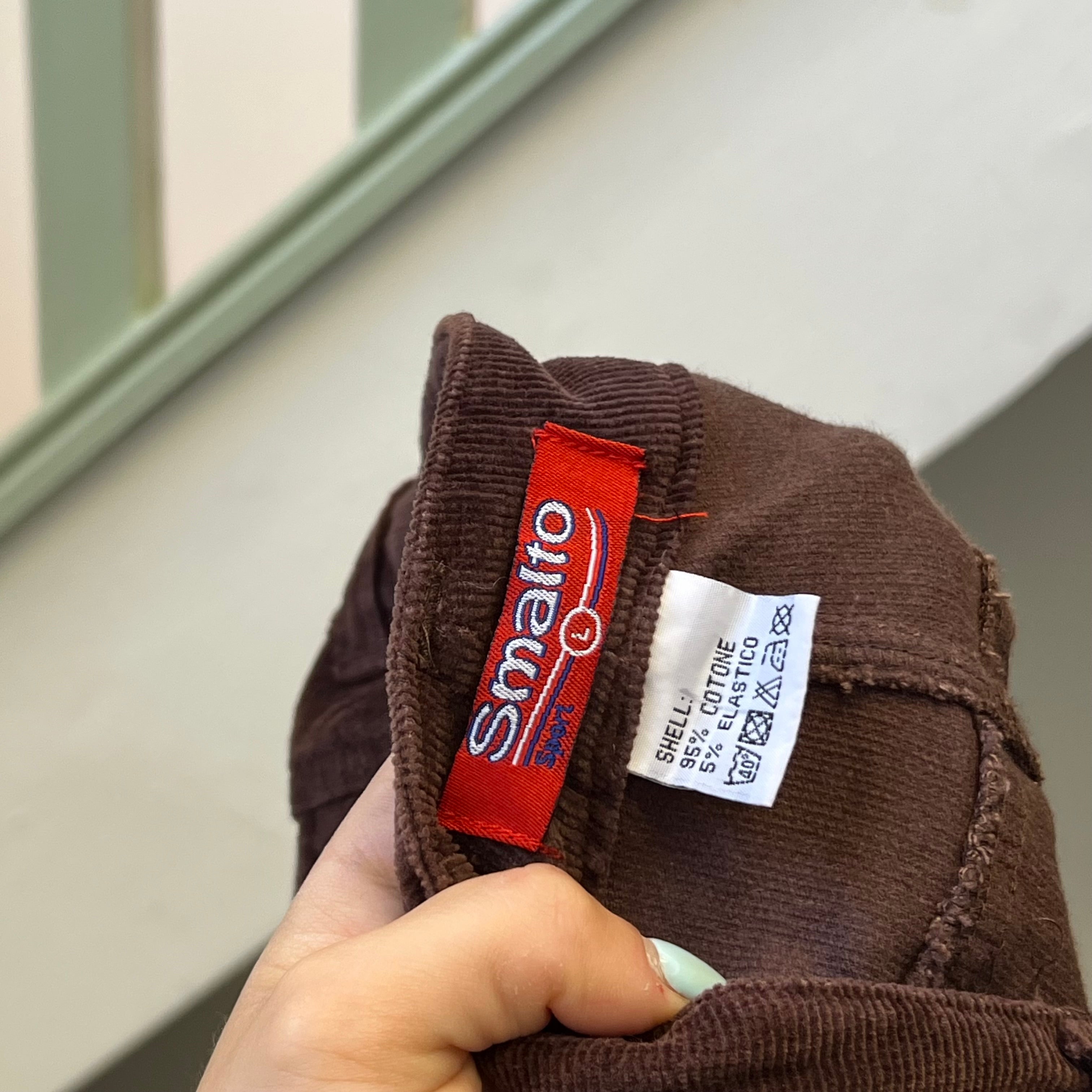 Brown corduroy capris
