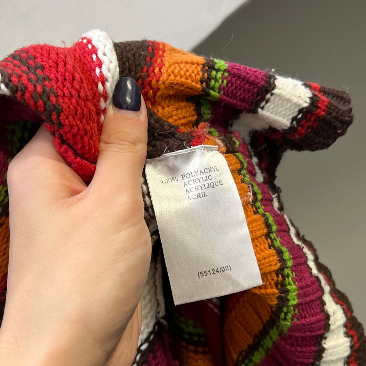 Stripe roll neck sweater