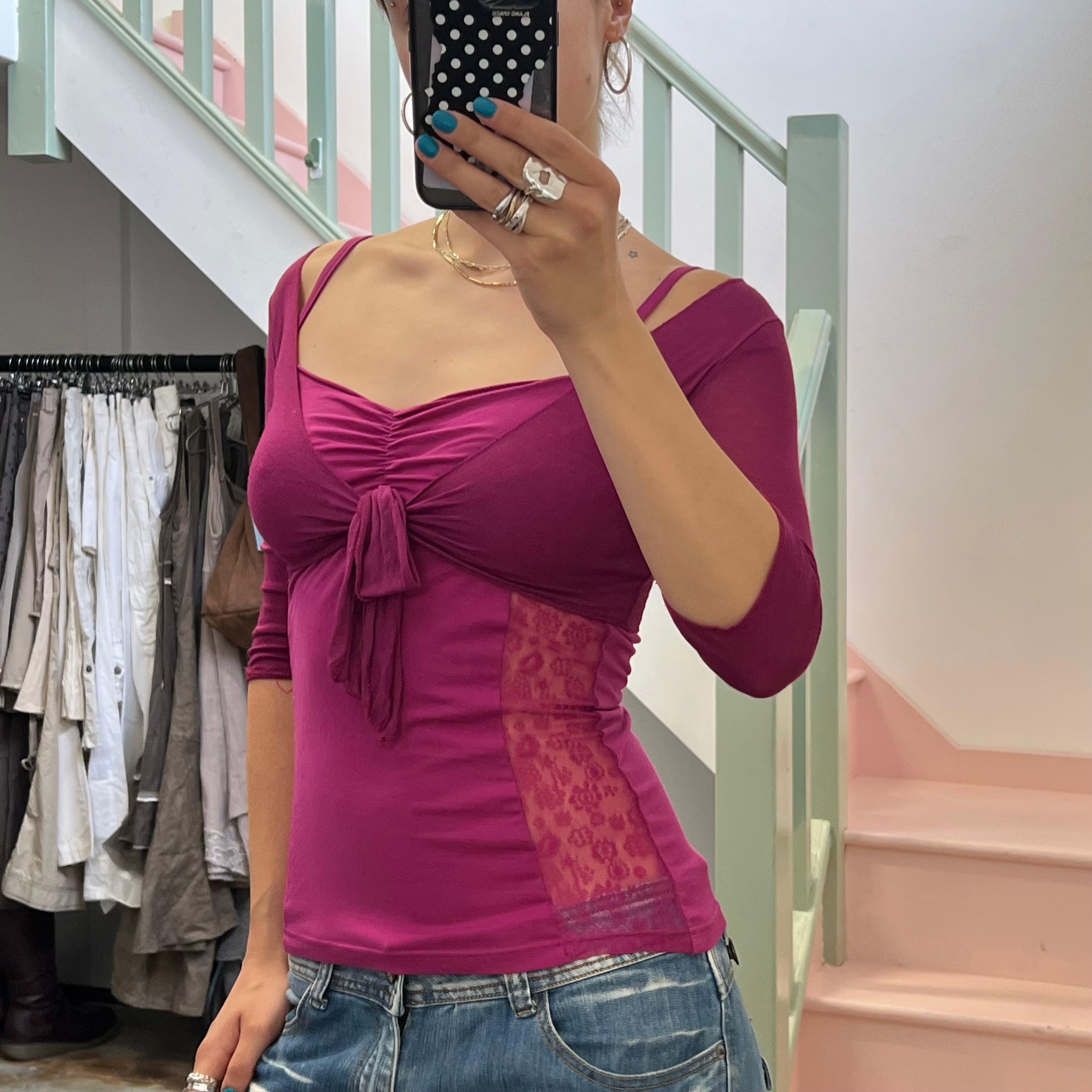 Dark pink bolero