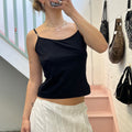 Black beaded strappy cami