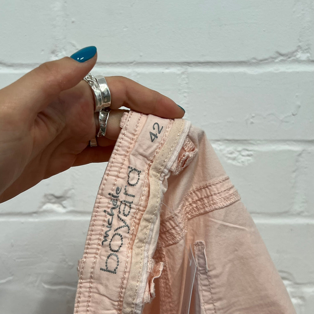 Baby pink cargo capris
