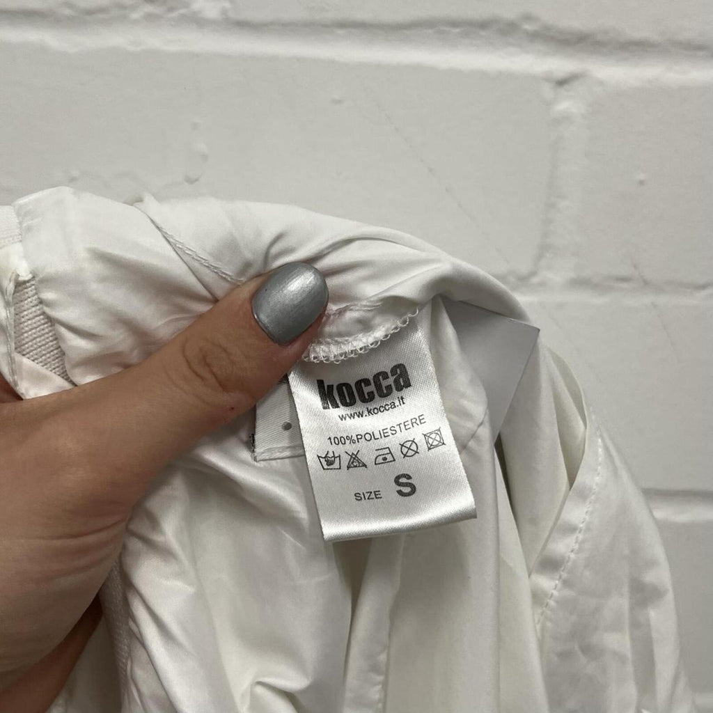 White fitted lightweight vintage bomber jacket
