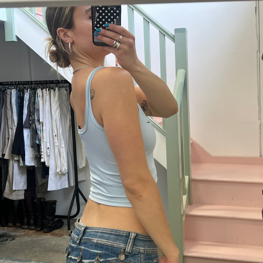 Nike blue sporty vest top