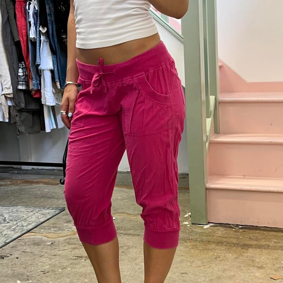 Pink cargo capris