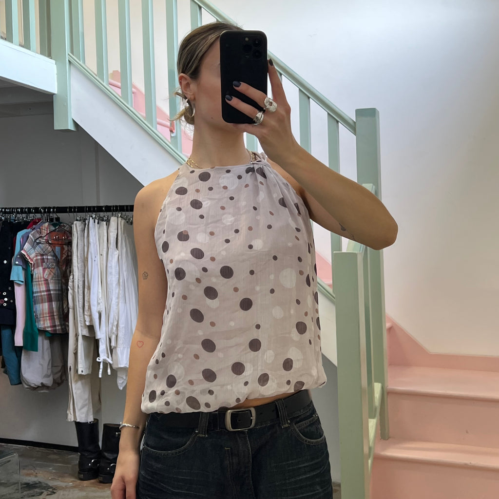 Promod polka dot bubble top