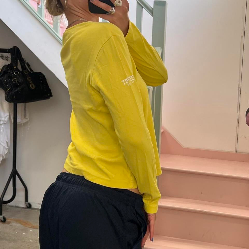Esprit yellow long sleeve top,