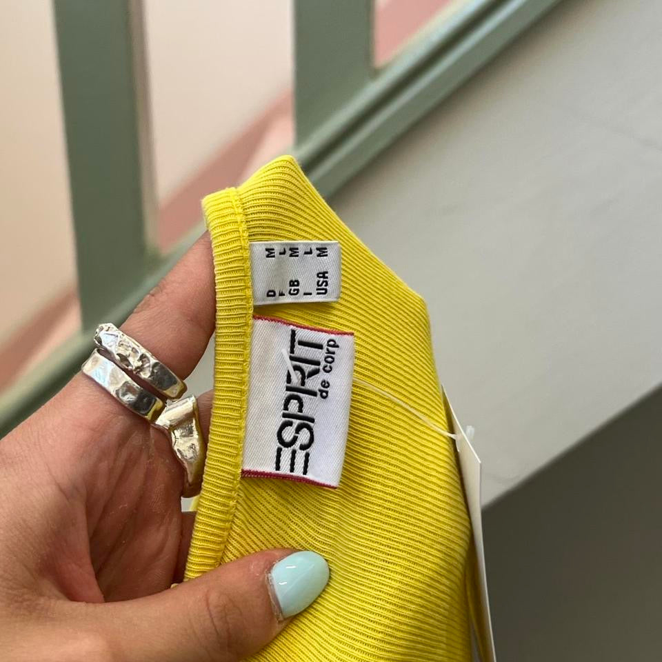 Esprit yellow long sleeve top,