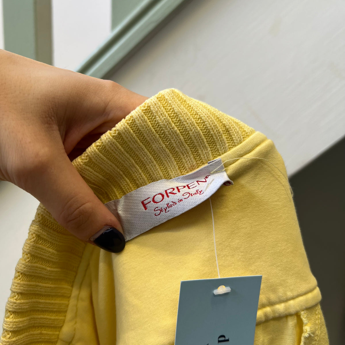 Yellow fitted button up bomber jacket