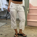 Cecil white cargo capris