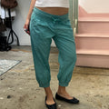 Baby blue cuffed capris