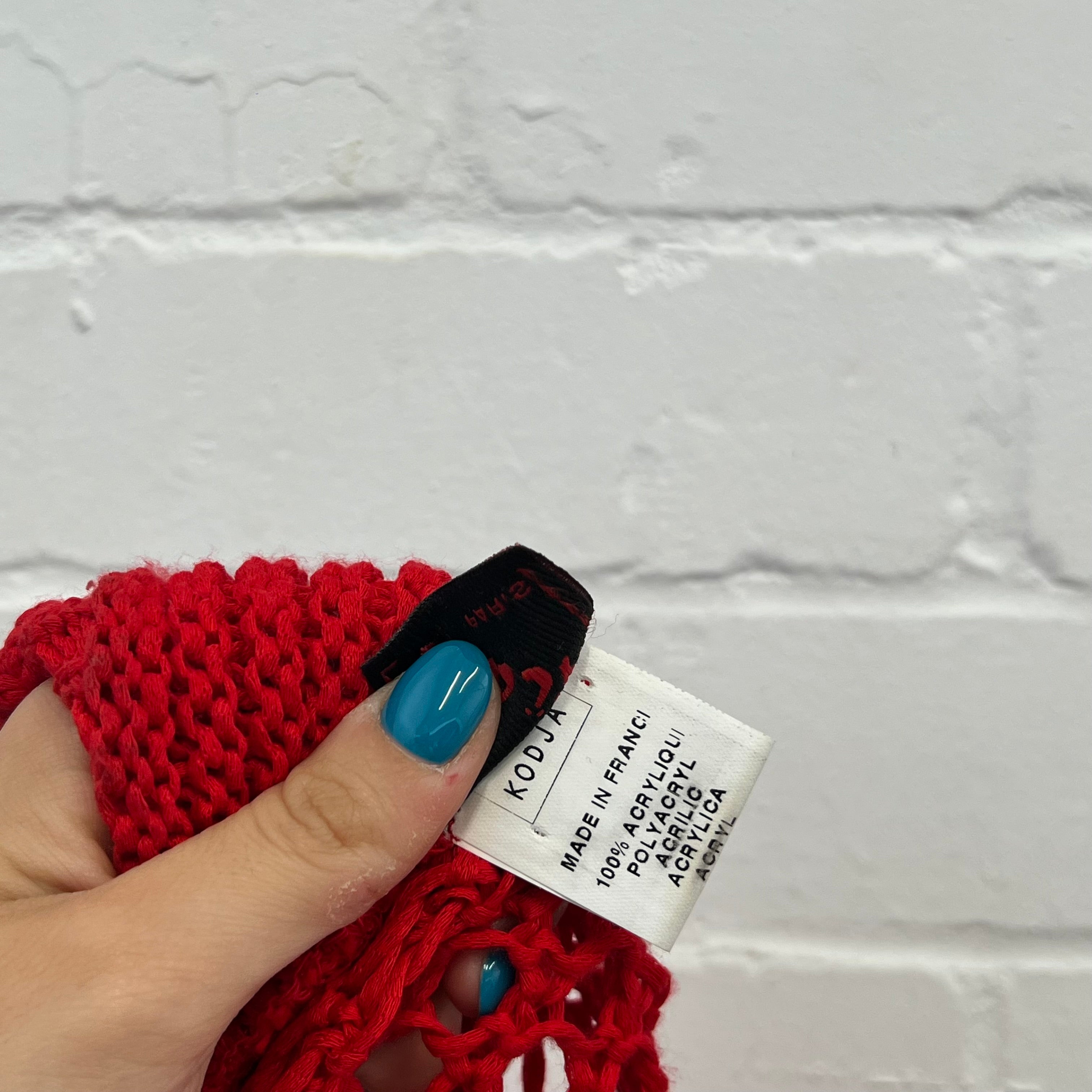 Red knitted bolero
