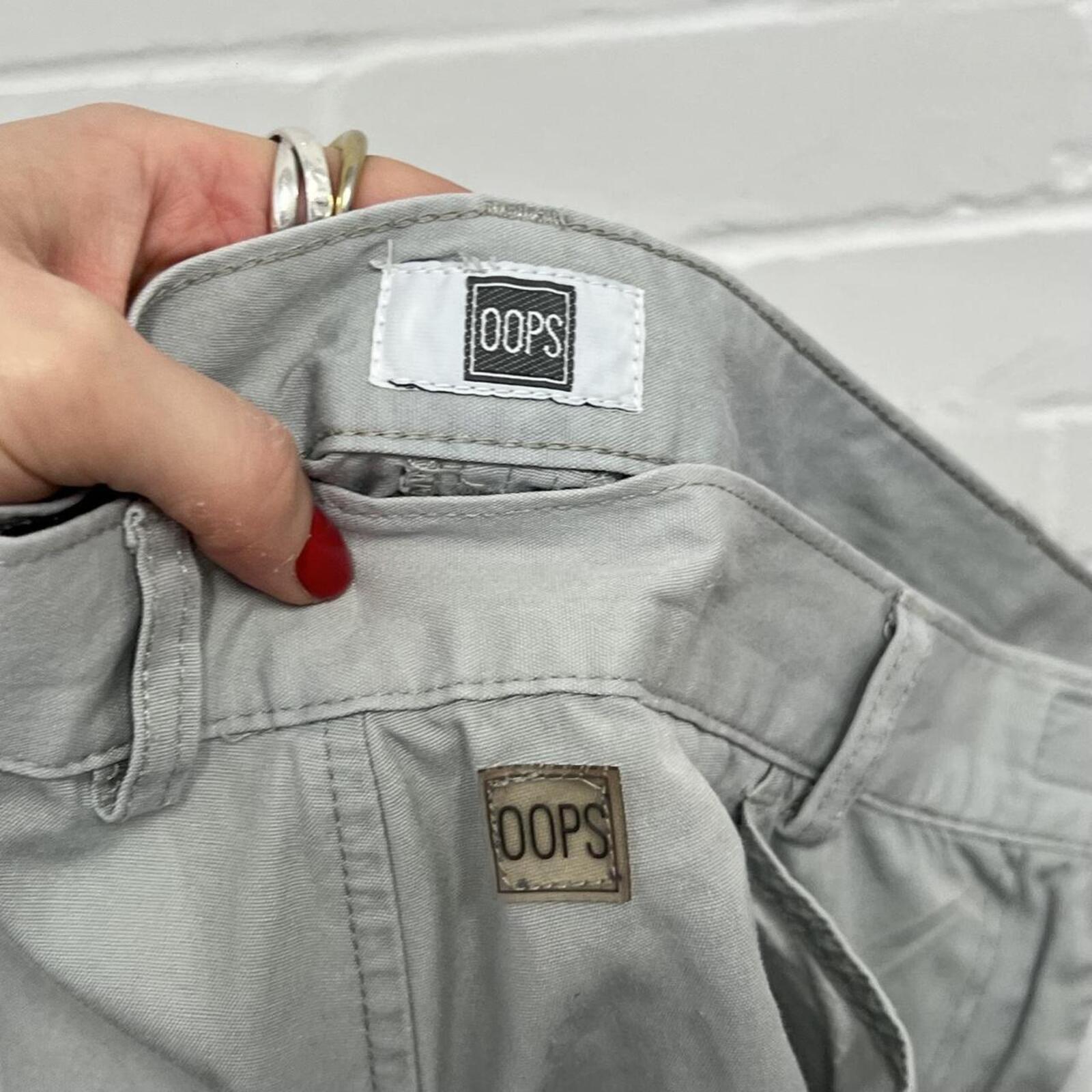 Oops grey vintage cargo maxi skirt
