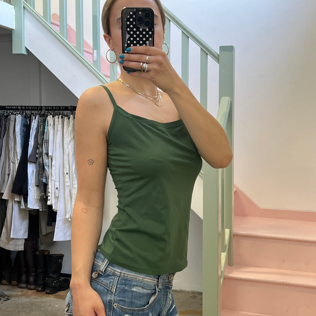 Intimissimi dark green slinky cami