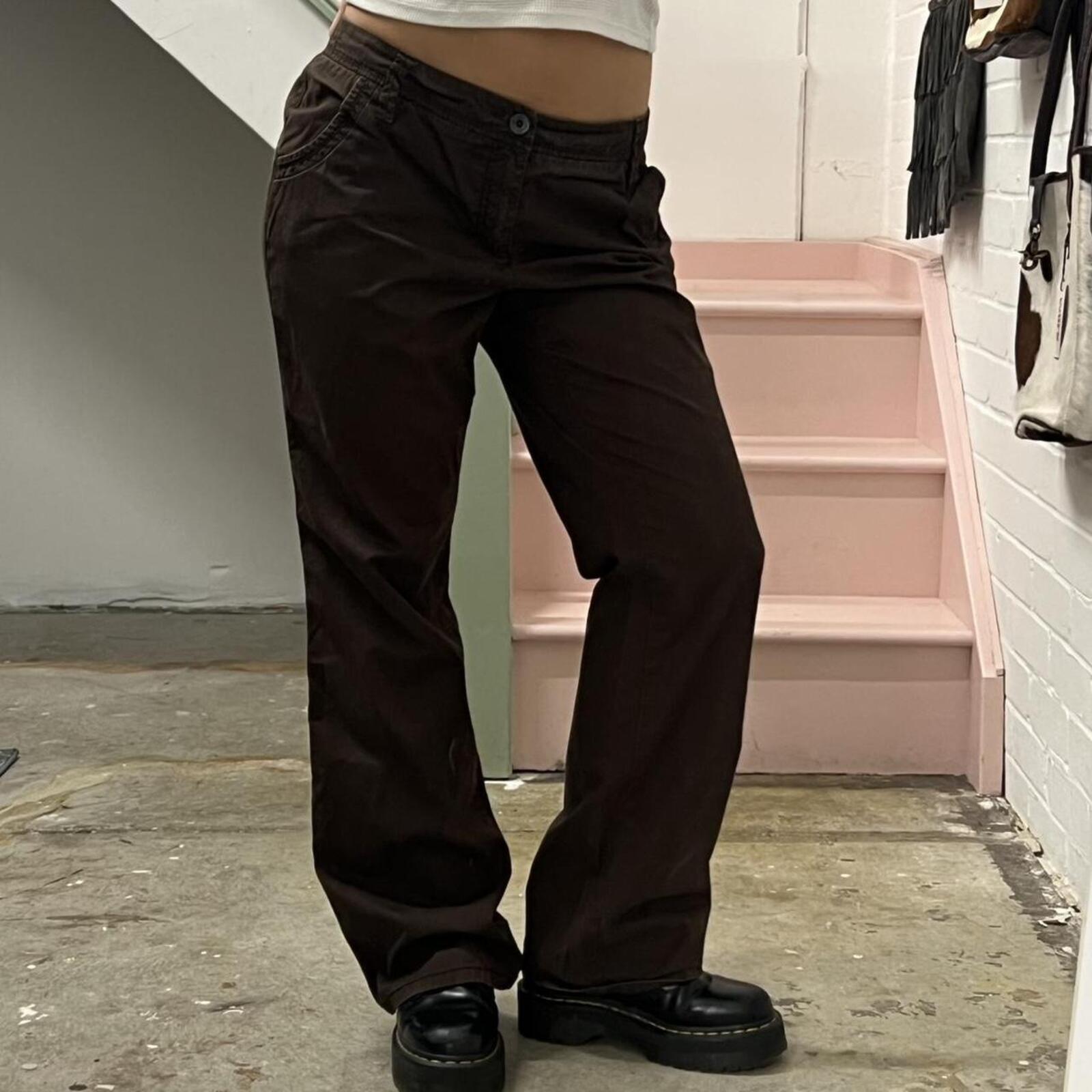 Esprit wide leg baggy cargo trousers