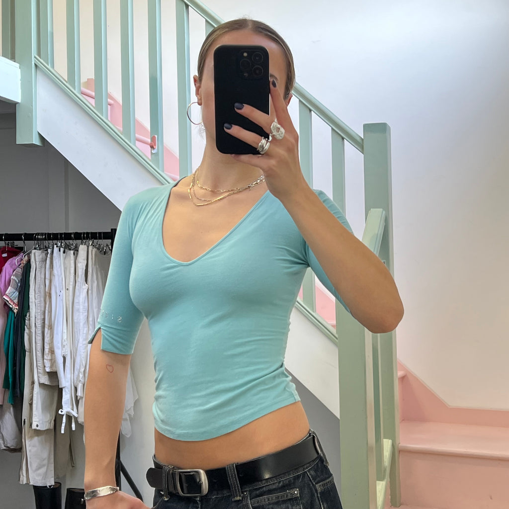 Sisley light blue fitted top