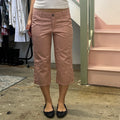 Light pink cargo capris