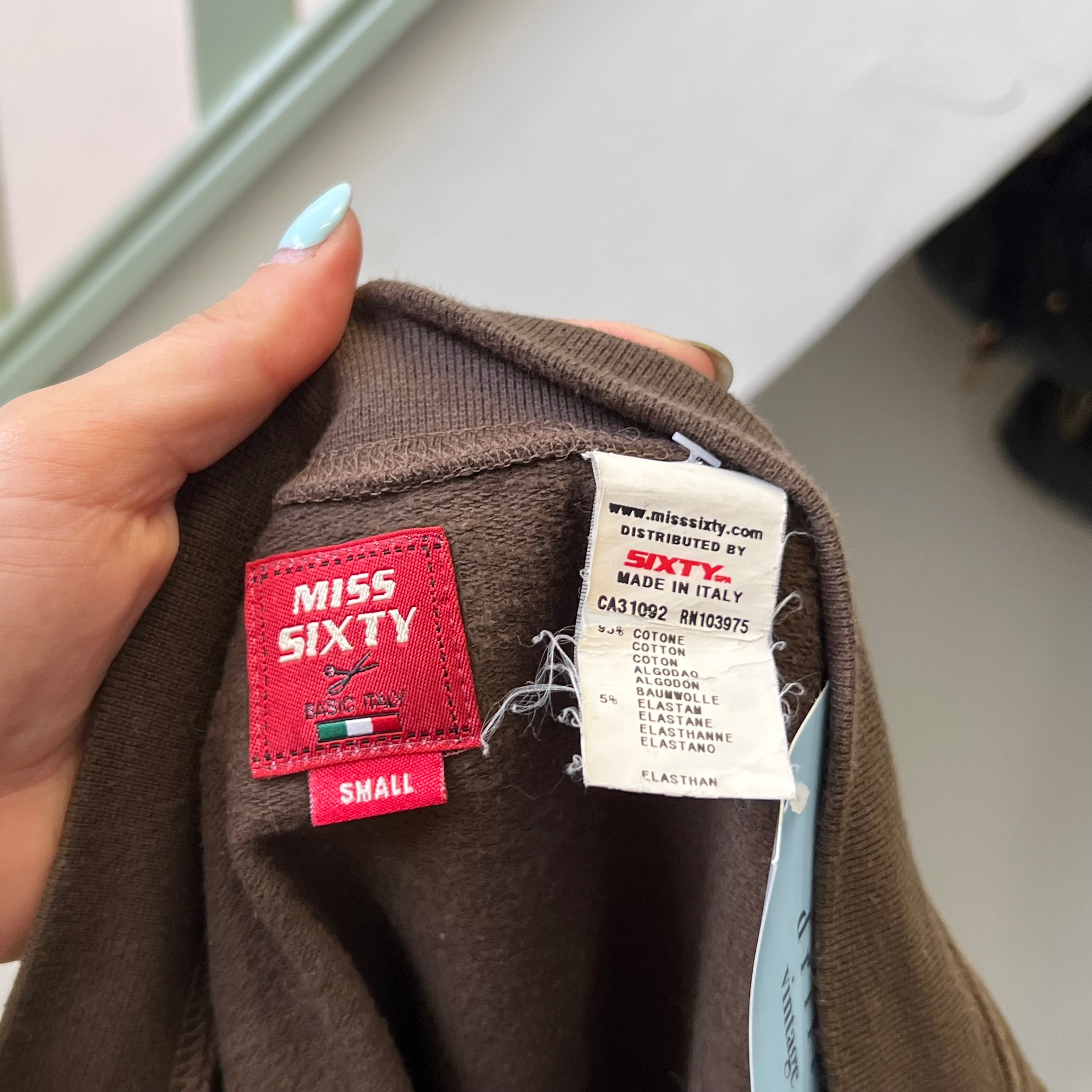 Miss Sixty brown boat neck sweater