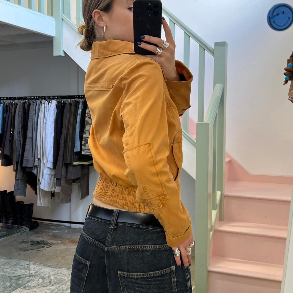 Miss Sixty orange lightweight bomber jacket