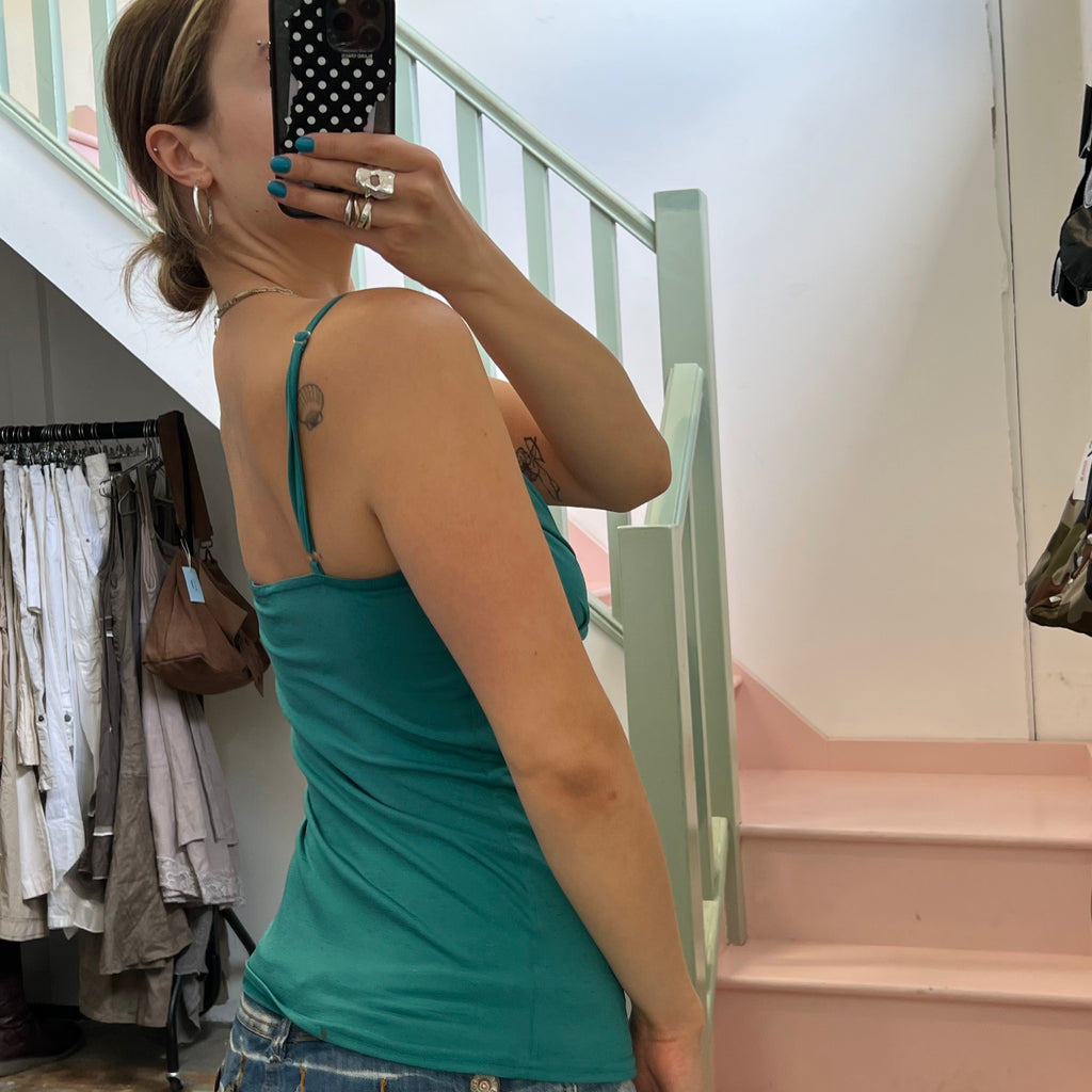Dark turquoise cami