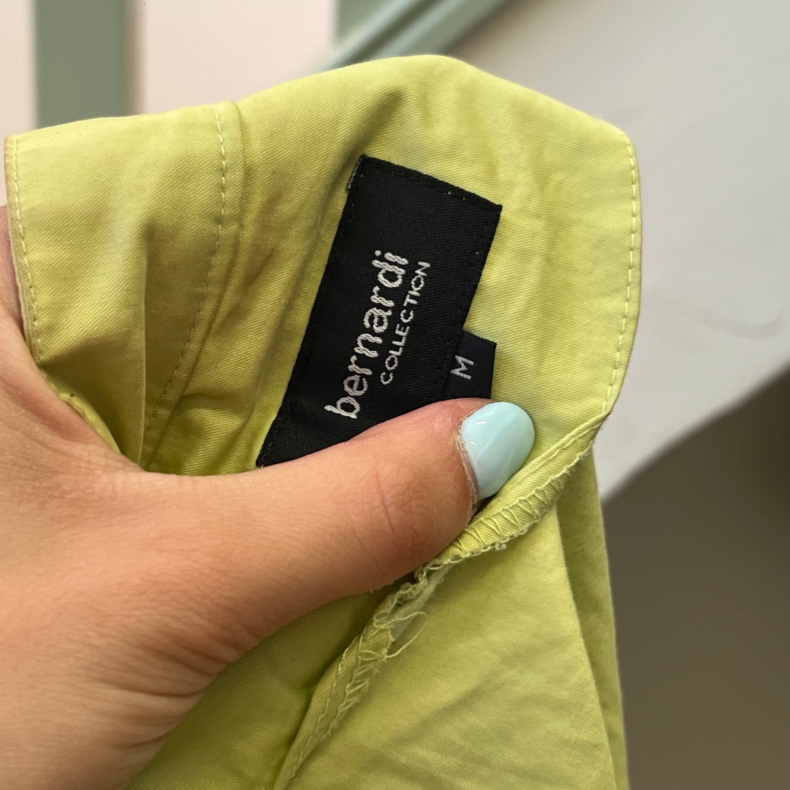 Lime green lightweight zip up jacket