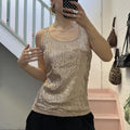 Orsay sequin cream vintage vest