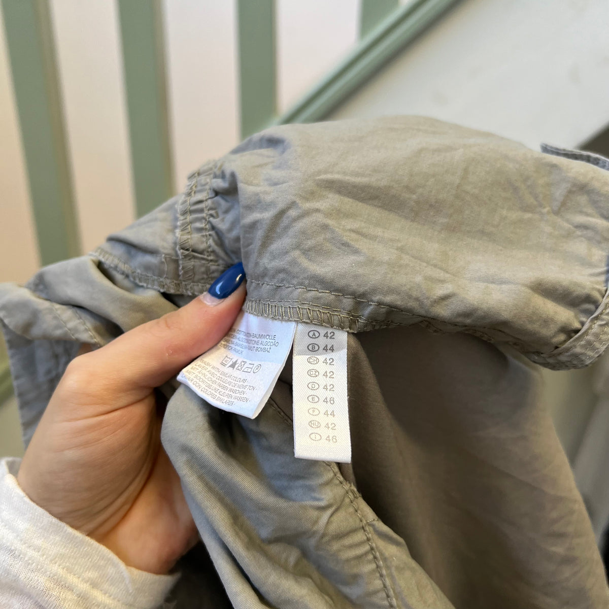 Clockhouse grey lightweight cropped peacoat