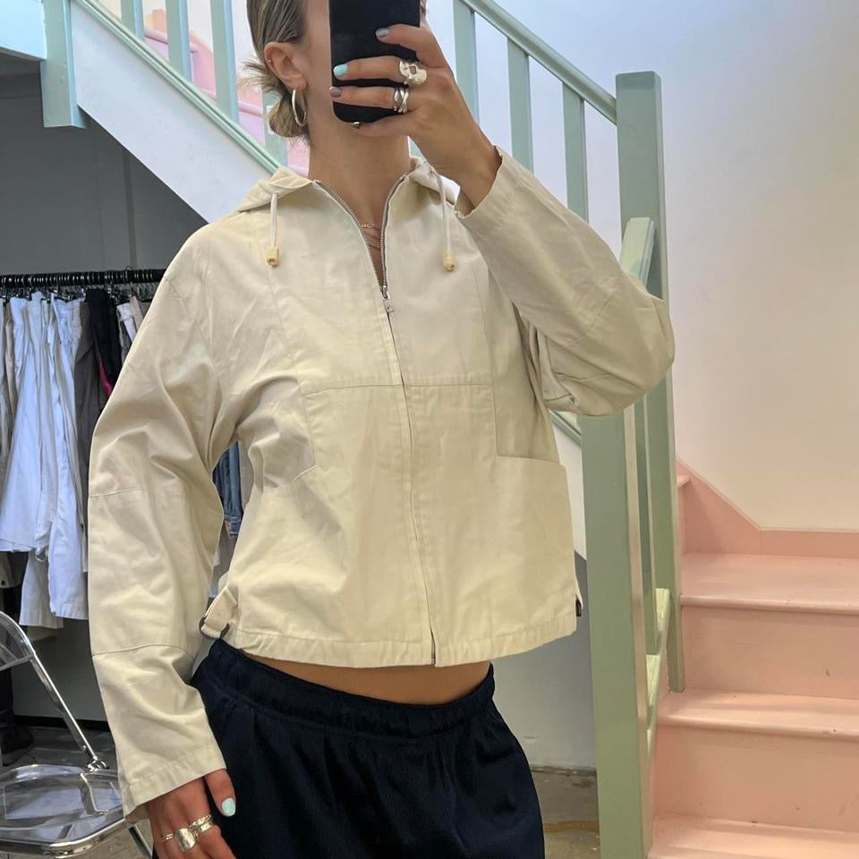 Terra nova cream light weigh zip up bomber