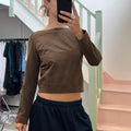 Miss Sixty brown boat neck sweater