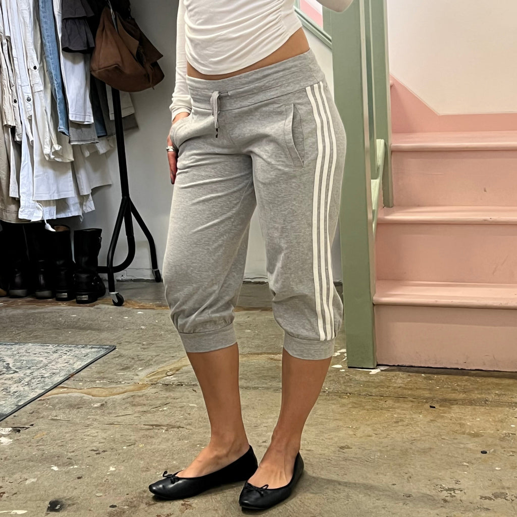 Adidas grey sporty cinched capris
