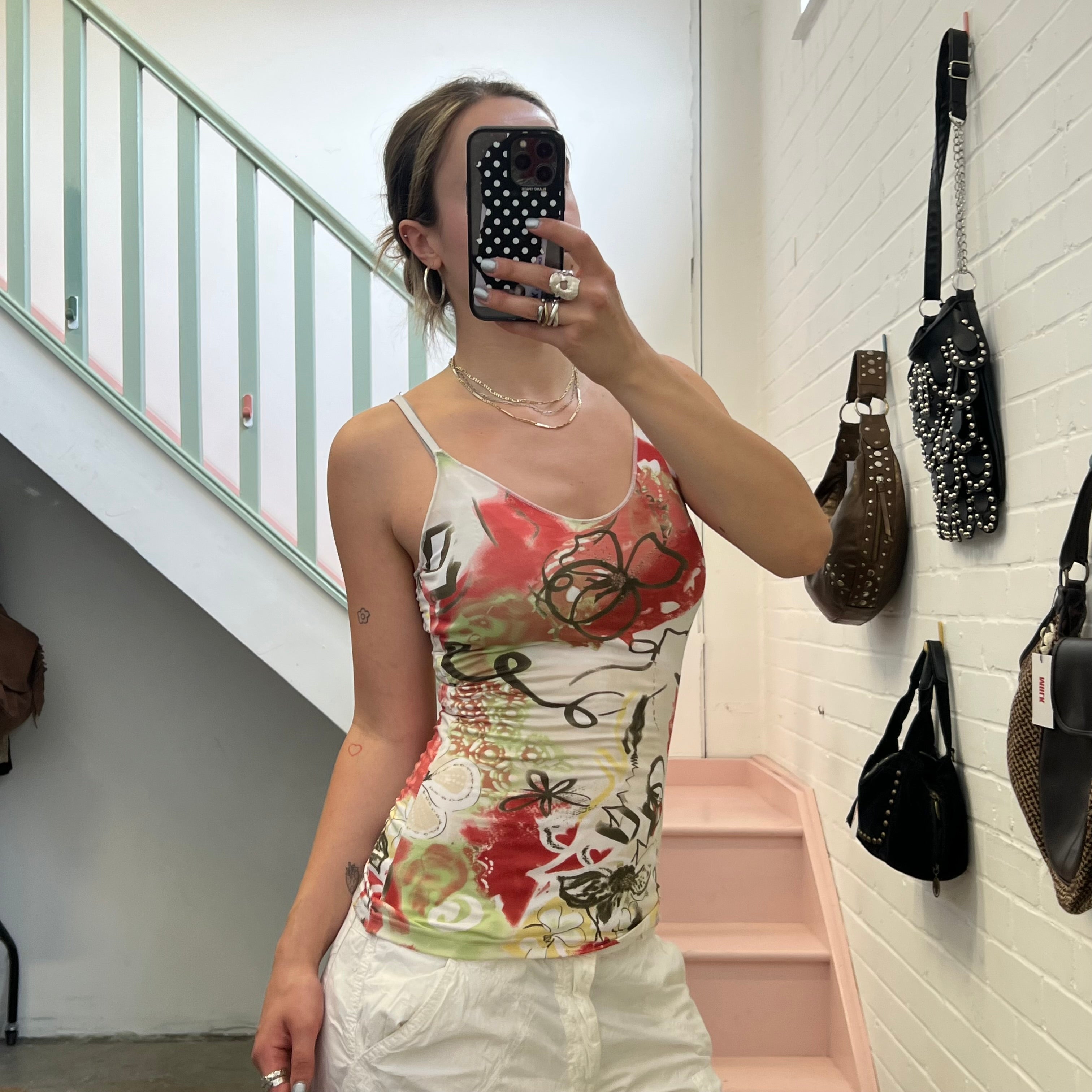 Printed vintage cami