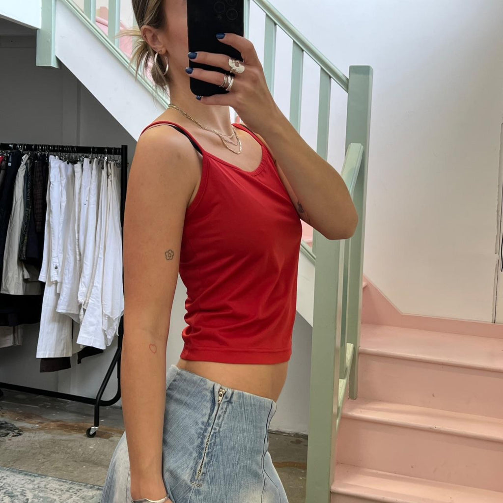 Red slinky cami