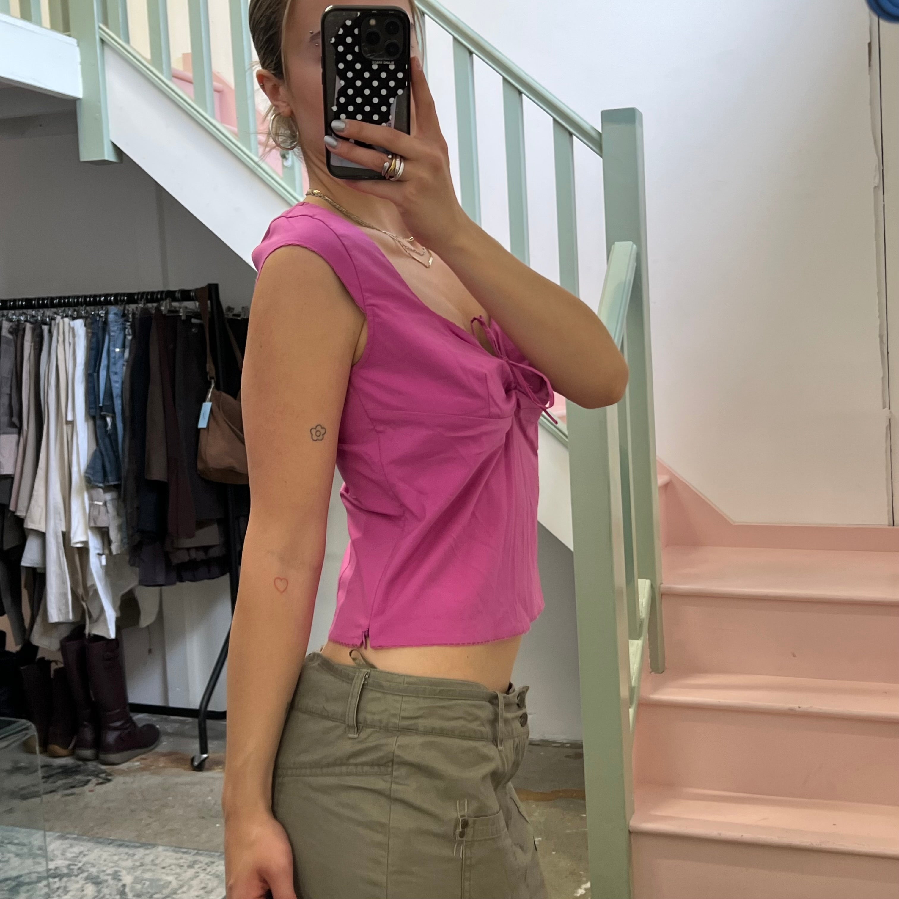 Oasis fuchsia blouse