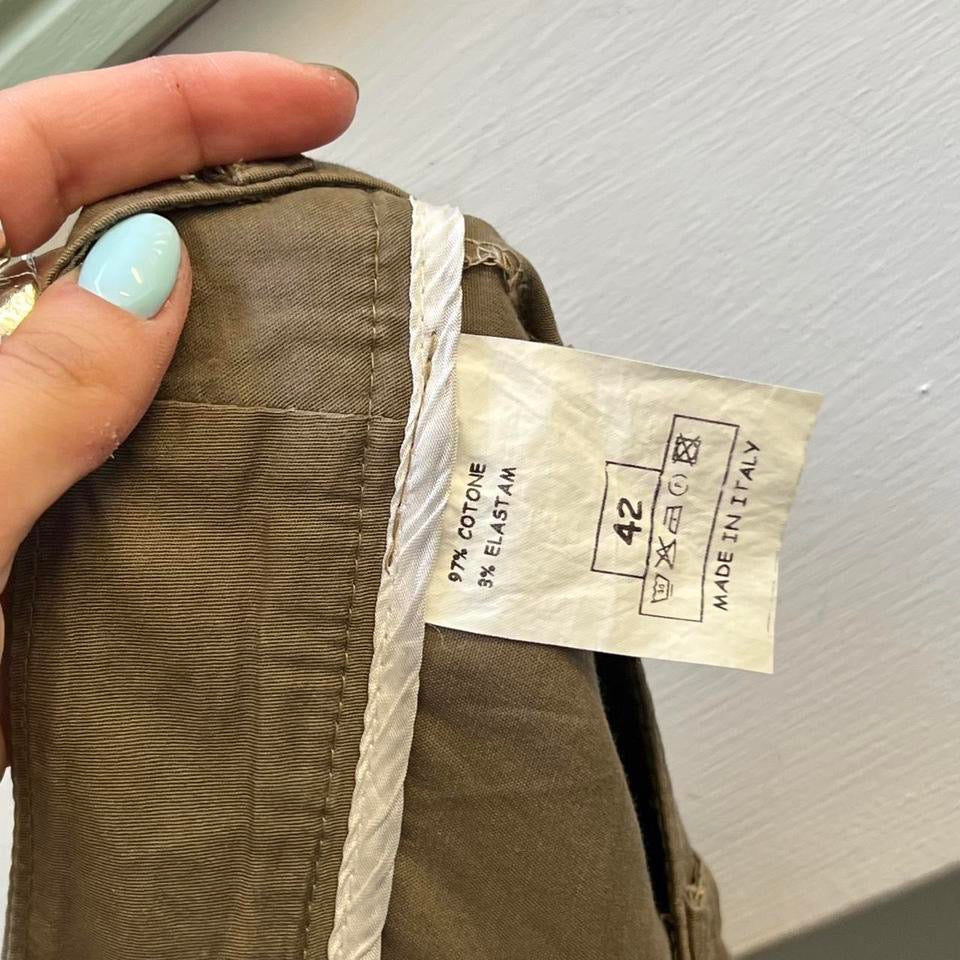 Esprit khaki balloon style cargo trousers