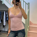 Armani baby pink tie waist cami