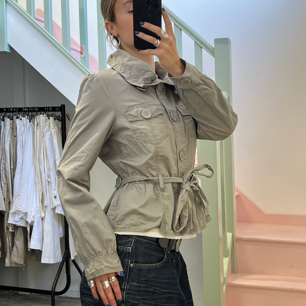 Clockhouse grey lightweight cropped peacoat