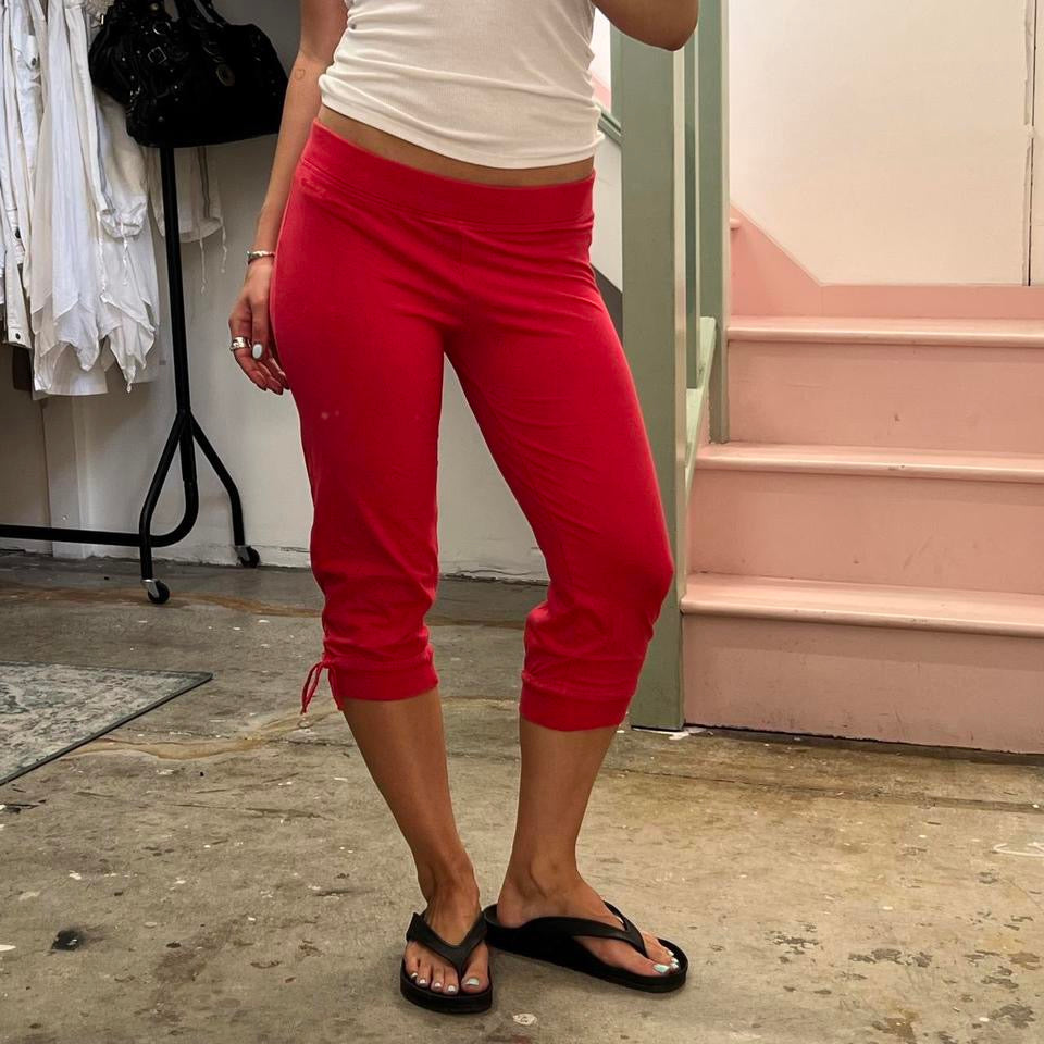 Champion red fitted capris