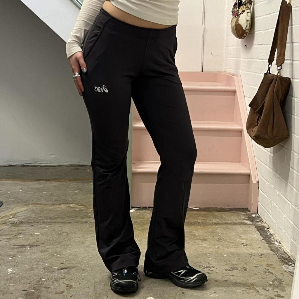 asics navy flared vintage joggers