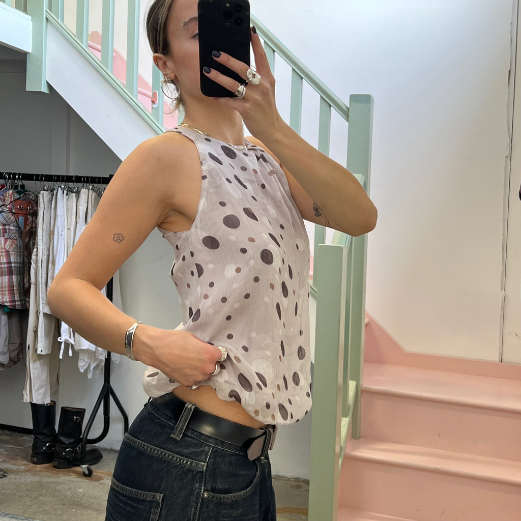 Promod polka dot bubble top