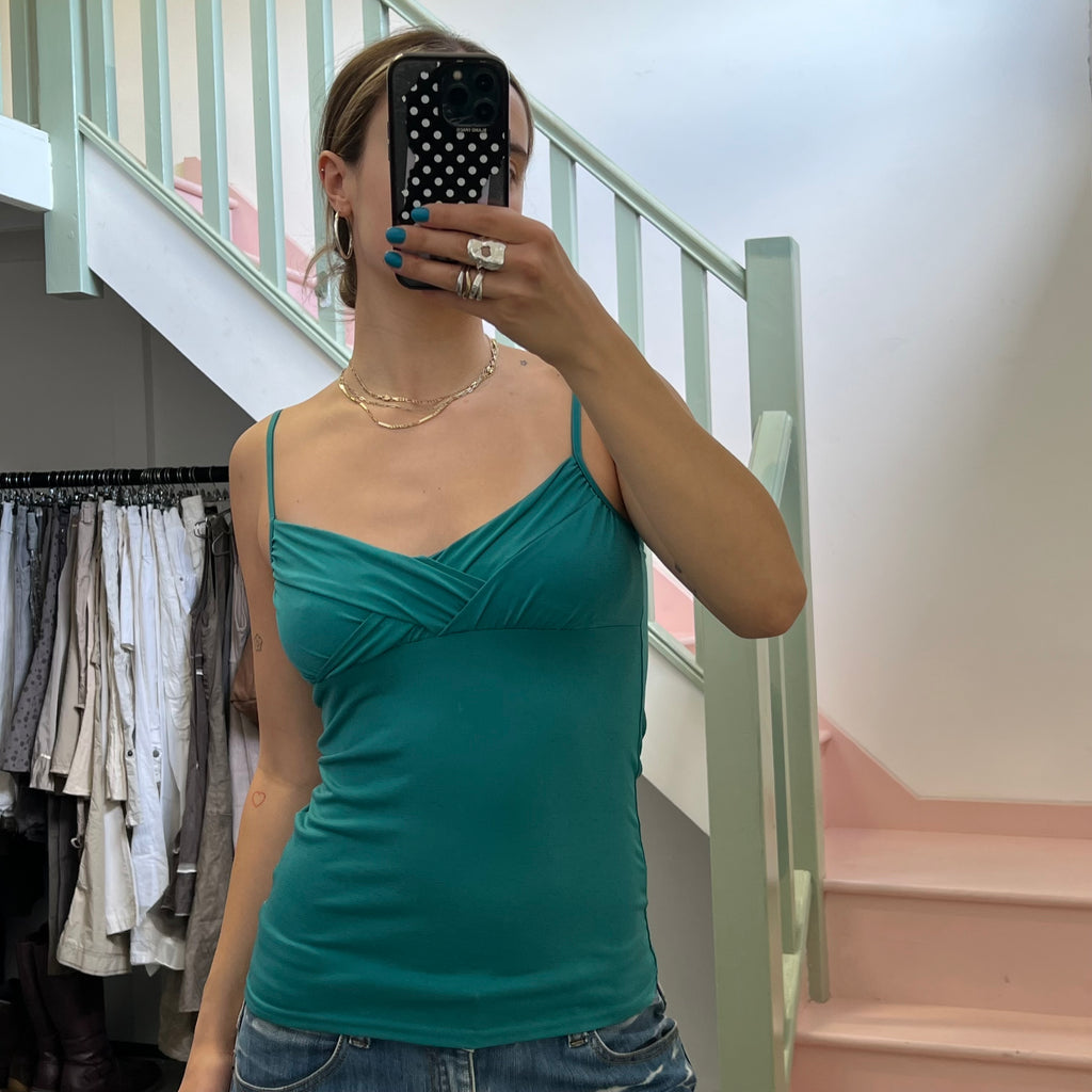 Dark turquoise cami