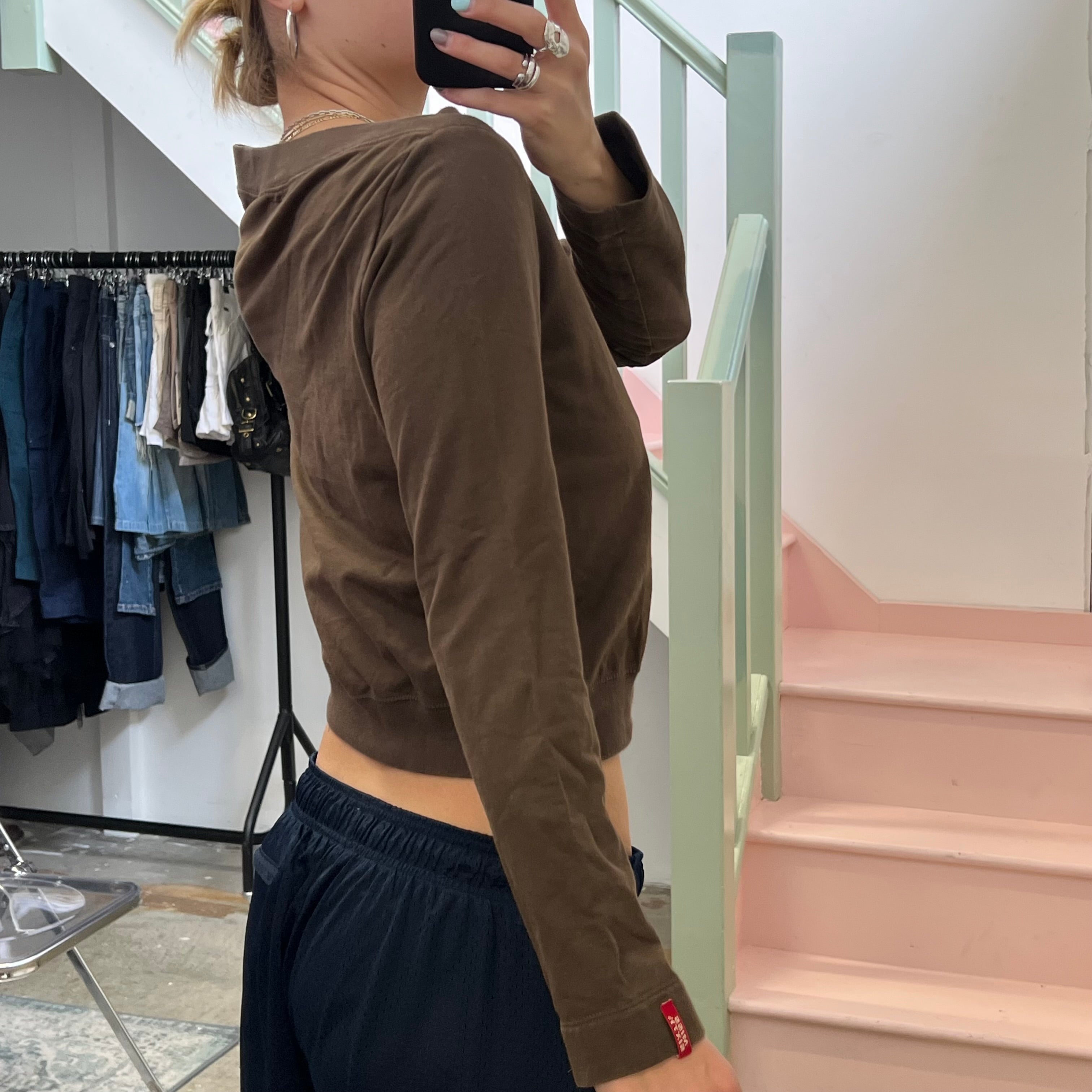 Miss Sixty brown boat neck sweater