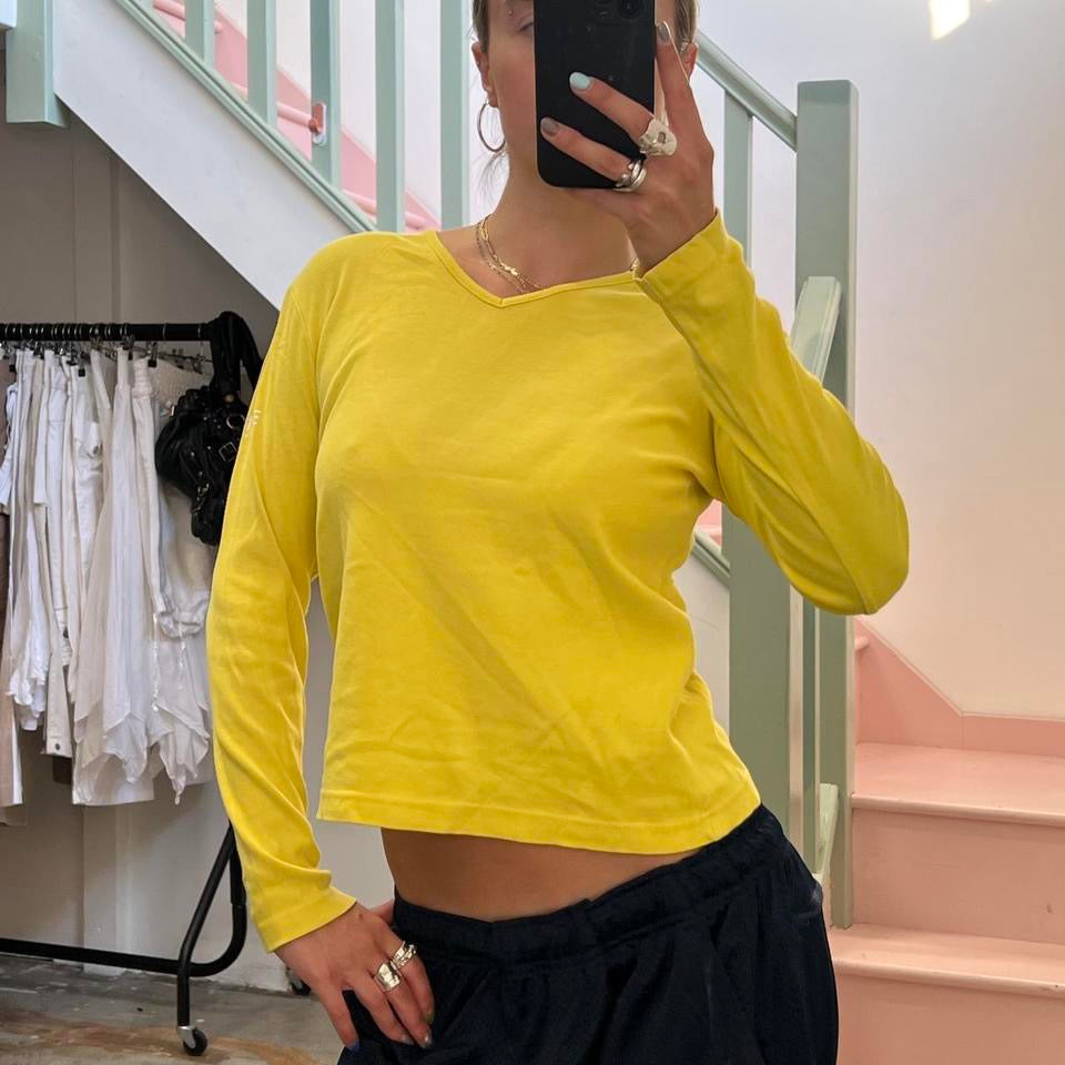 Esprit yellow long sleeve top,
