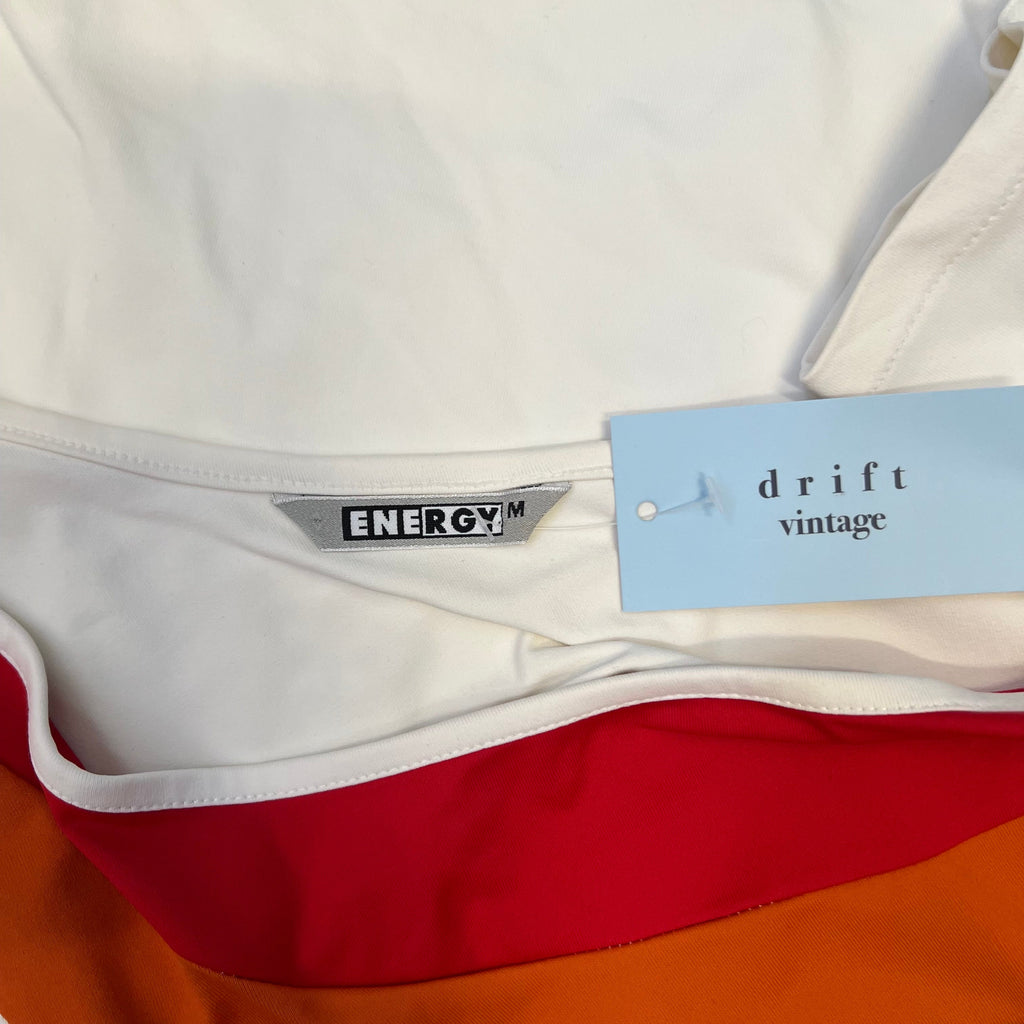 One shoulder stripe vest