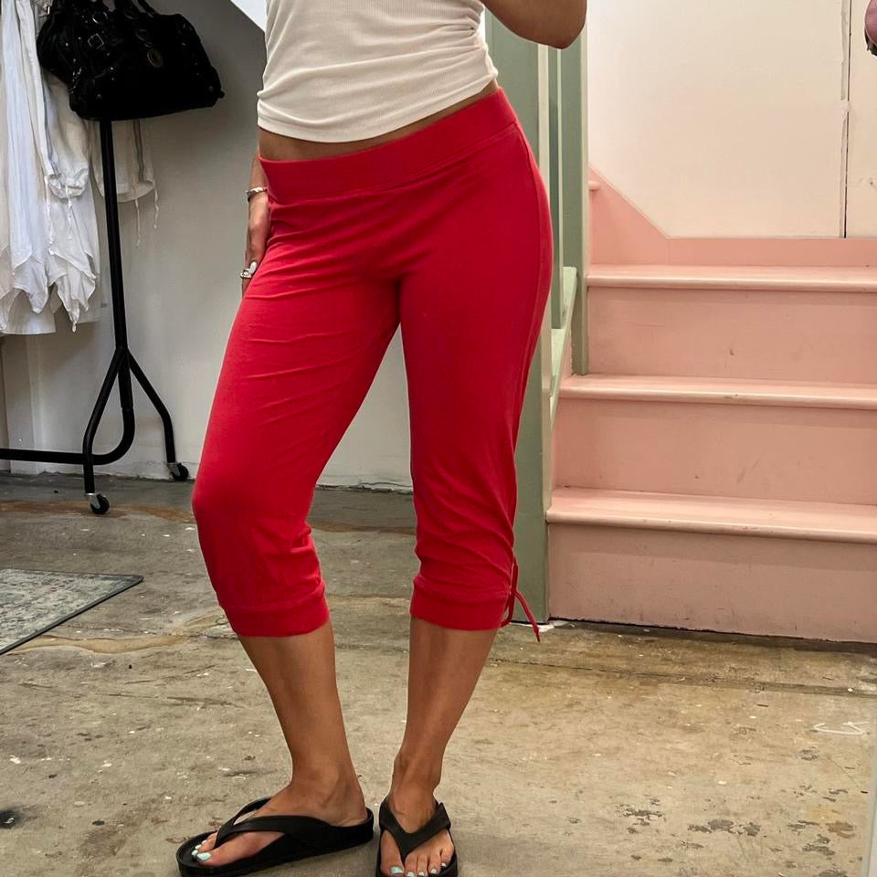 Champion red fitted capris