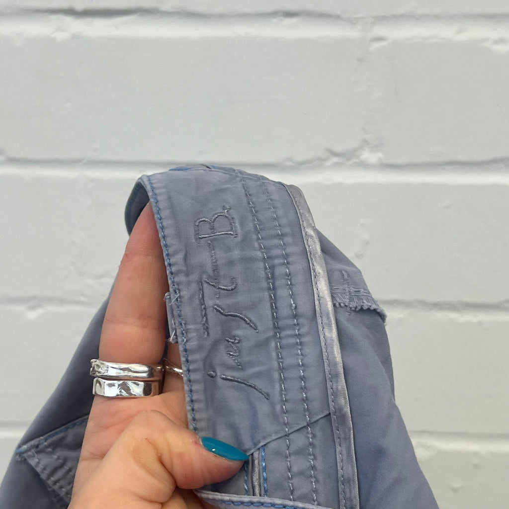 Grey tailored capris