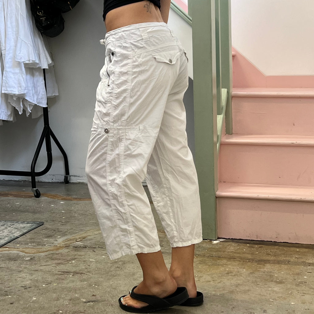 Cecil white cargo capris