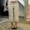 Street One cream wide leg cargos