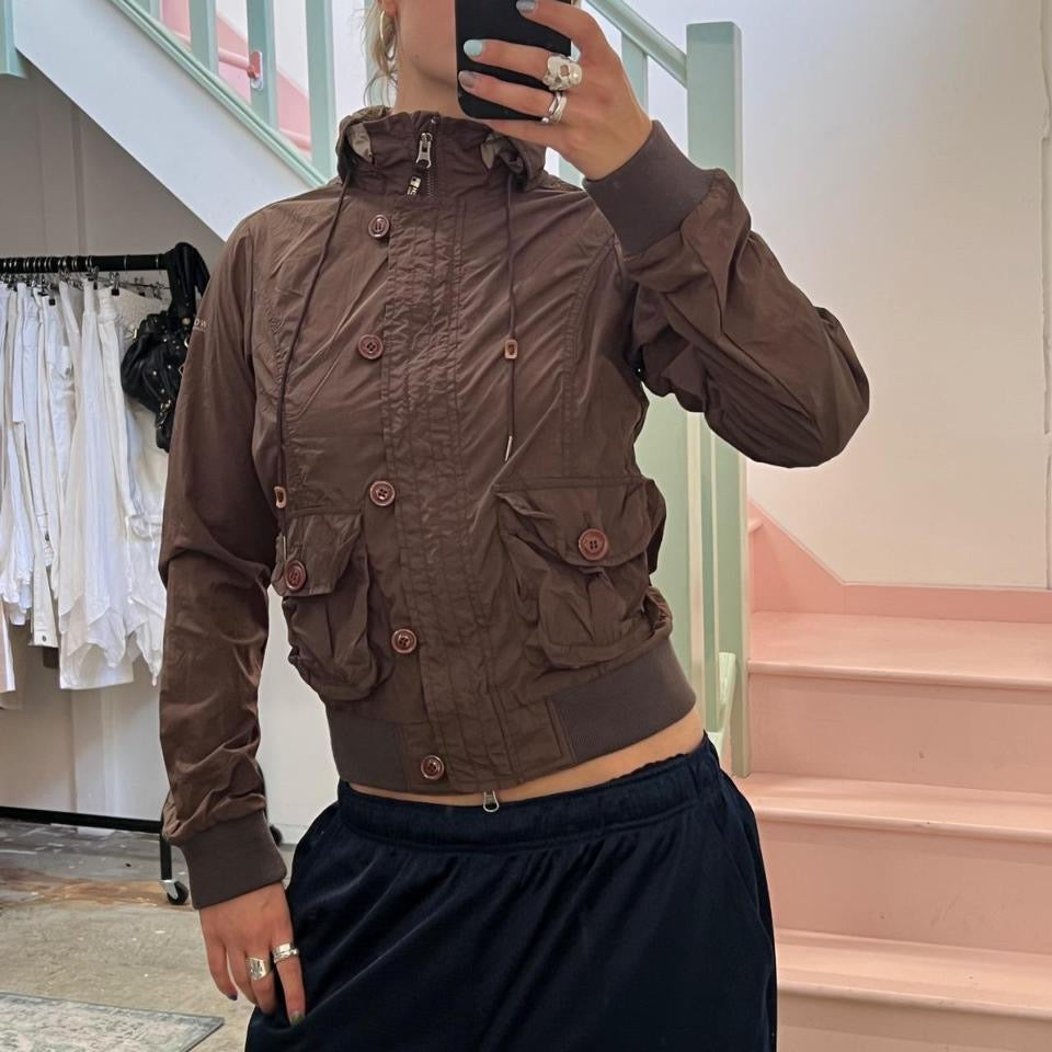 Brown lightweight utility bomber