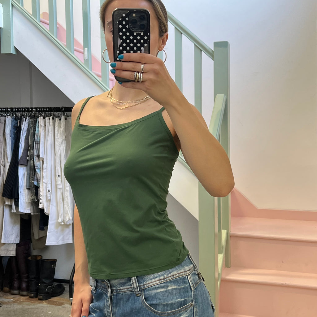 Intimissimi dark green slinky cami